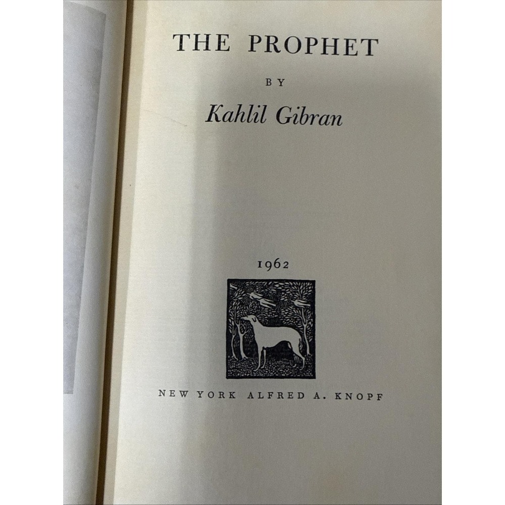 The Prophet-Kahlil Gibran-66th Printing-1962 - Picture 11 of 12